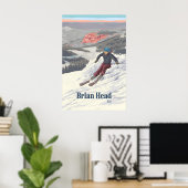 Brian Head Utah Skigebied Reisposter Poster (Thuiskantoor)