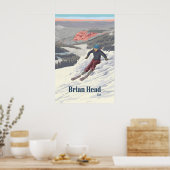 Brian Head Utah Skigebied Reisposter Poster (Keuken)