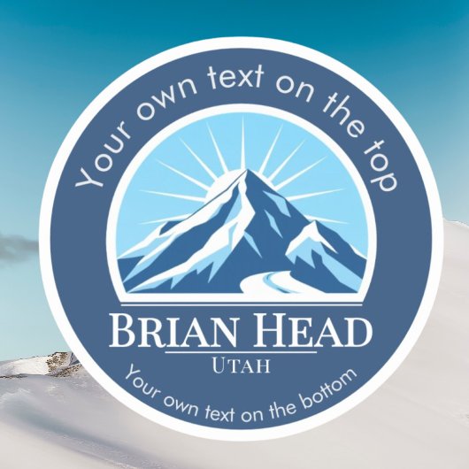 Brian Head Utah skigebied Sticker