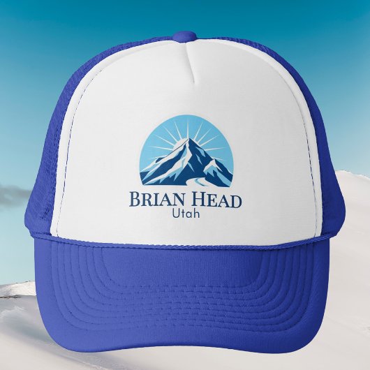 Brian Head Utah skioord Hoed Trucker Pet
