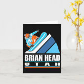 Brian Head Utah - snowboarder Kaart (Gele Bloem)