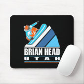 Brian Head Utah - snowboarder Muismat (Met muis)
