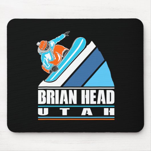 Brian Head Utah - snowboarder Muismat (Voorkant)