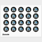 Brian Head Utah - snowboarder Ronde Sticker (Vel)