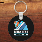 Brian Head Utah - snowboarder Sleutelhanger (Voorkant)