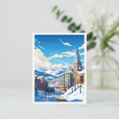 Brian Head Utah vintage reisillustratie Briefkaart (Staand voorkant)