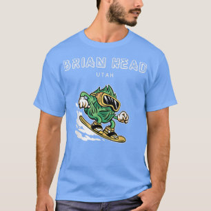 Brian Head UtahFunny Snowboarding Beer Hops T-shirt