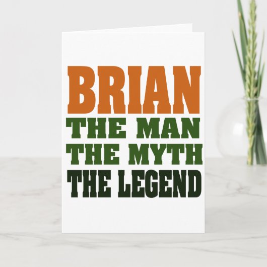 Brian - het Man, de mythe, de legende Kaart (Voorkant)