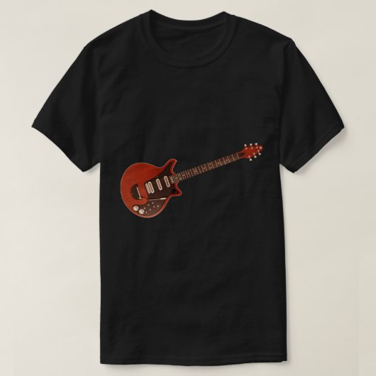 Brian May's Guitar (Red Special) - Queen Sticker T-shirt (Design voorkant)