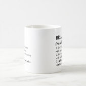 Brian naam, Bewerkbare naam, Aangepaste naam Koffiemok (Center)