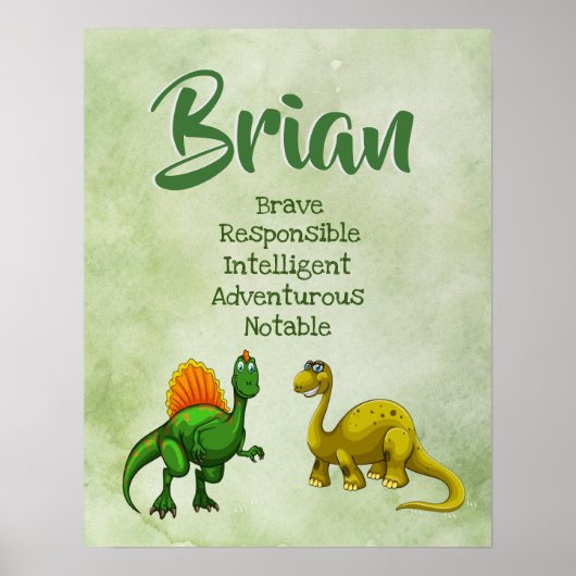 Brian Name Poster (Voorkant)