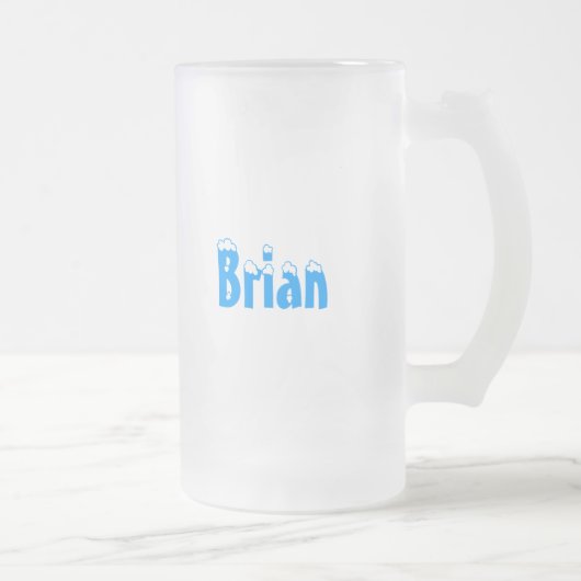 Brian-Name Style... ik heb er nog een en een... Matglas Bierpul (Rechts)