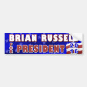 Brian Russell President 2016 Verkiezingsrepublikei Bumpersticker (Voorkant)
