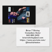 Brian T Shirley Bus Card Visitekaartje (Voorkant / Achterkant)