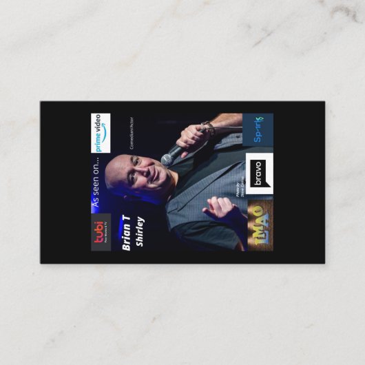 Brian T Shirley Bus Card Visitekaartje (Voorkant)