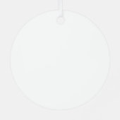 Briana Personalized Baby's First Christmas Metalen Ornament (Achterkant)