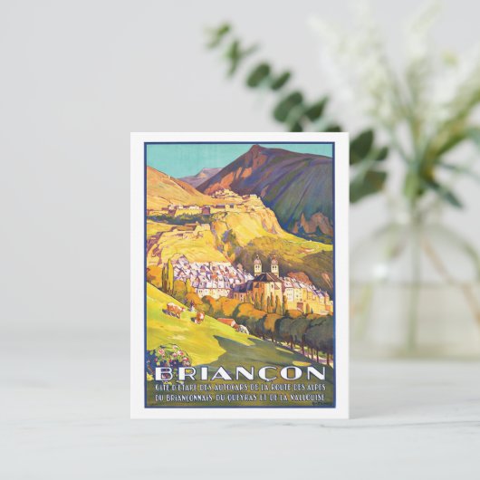 Briançon, Beauful Town in French Alpes, Frankrijk Briefkaart (Staand voorkant)