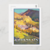 Briançon, Beauful Town in French Alpes, Frankrijk Briefkaart (Voorkant / Achterkant)