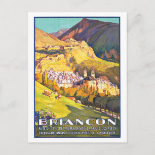 Briançon, Beauful Town in French Alpes, Frankrijk Briefkaart