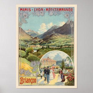 Briancon France Vintage Poster 1901