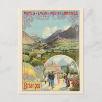 Briancon France Vintage Poster 1901