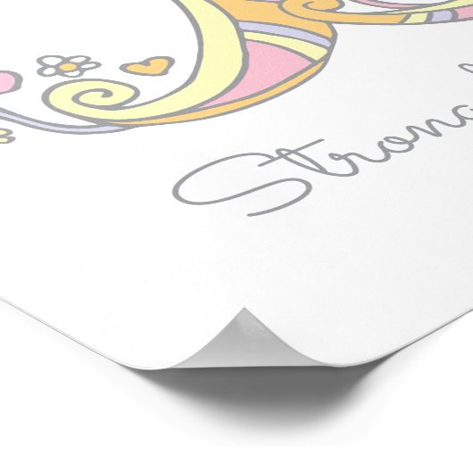 Brianna initiaal B doedle betekenend Poster (Hoek)