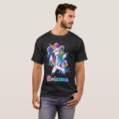 BRIANNA-naam Aangepaste aangepaste regenboogeenhei T-shirt (Voorkant volledig)