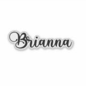 Brianna Name - Handgeschreven kalligrafie Sticker (Voorkant)