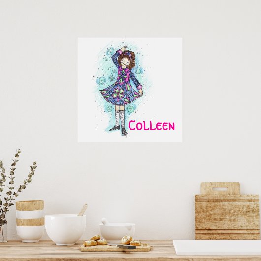 Brianne Irish Dancer Poster! Poster (Keuken)