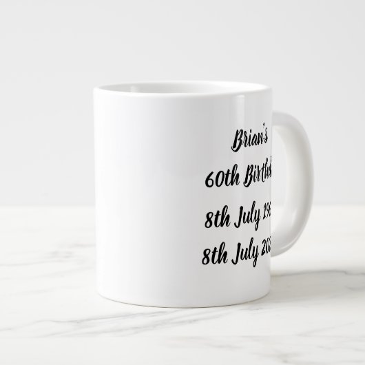 Brian's 60ste verjaardag Mok (Voorkant rechts)