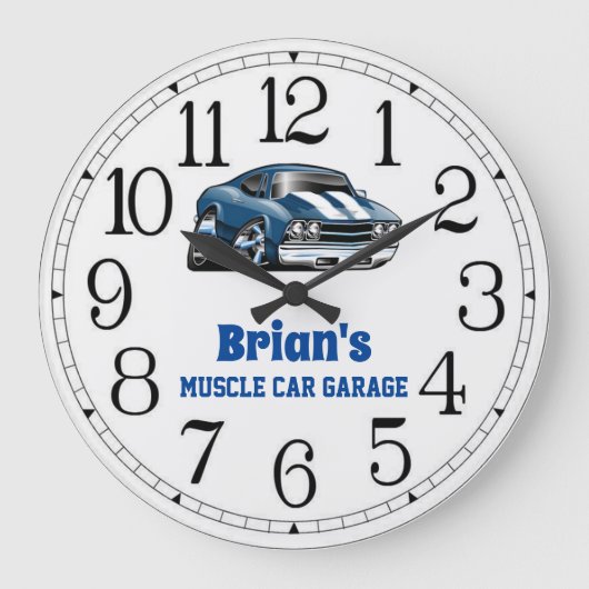 Brian's 69 Muscle Car Grote Klok (Voorkant)