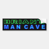 Brian's Man Cave Bumpersticker (Voorkant)