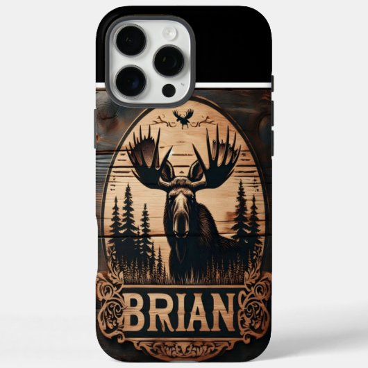 Brian's Moose Wood teken Case-Mate iPhone Case (Achterkant)