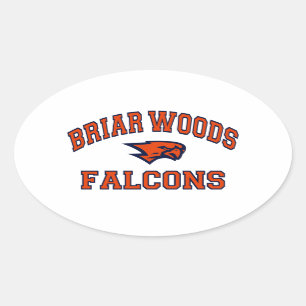 Briar Bossen Falcons Ovale Sticker