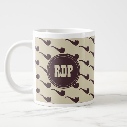 Briar Pipes Custom Initialen Pijp Smoker's Grote Koffiekop (Links)