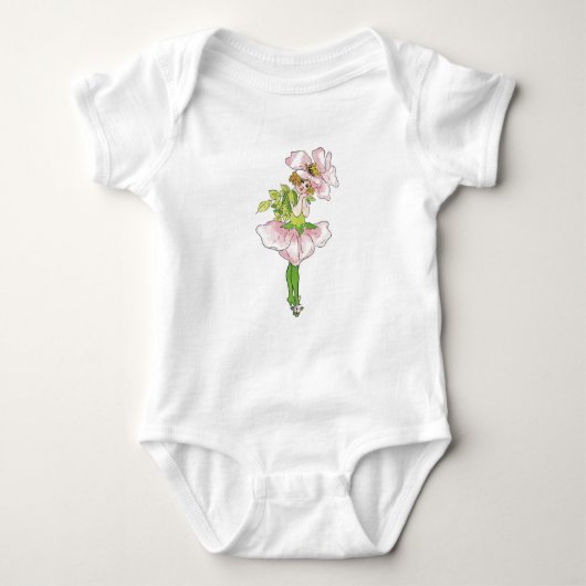 Briar Roos  Cute Flower Child Girl Floral Romper (Voorkant)
