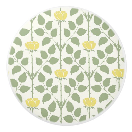 Briar Roos keramische knop (Voorkant)