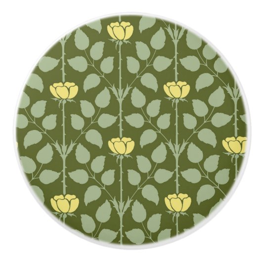 Briar Roos keramische knop (Voorkant)