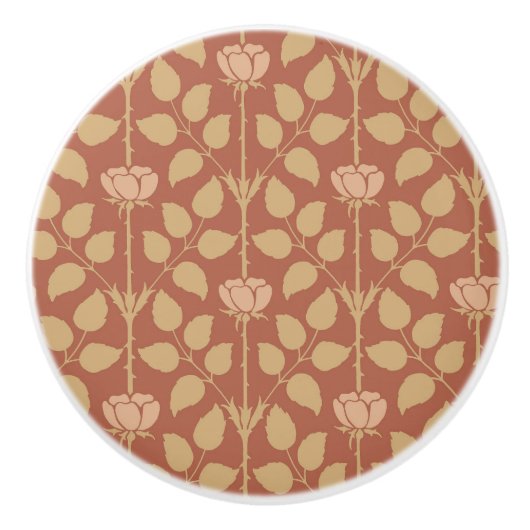 Briar Roos keramische knop (Voorkant)