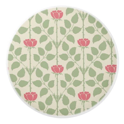 Briar Roos keramische knop (Voorkant)