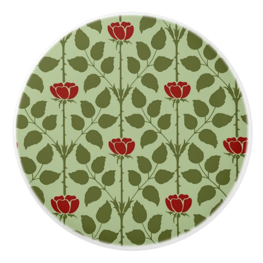 Briar Roos keramische knop (Voorkant)