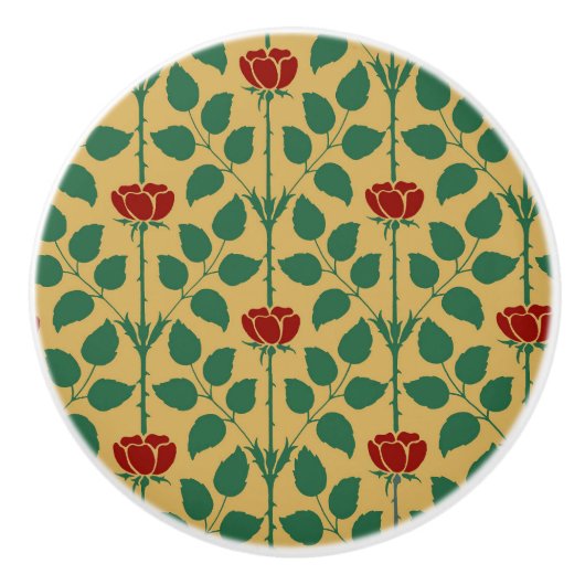 Briar Roos keramische knop (Voorkant)