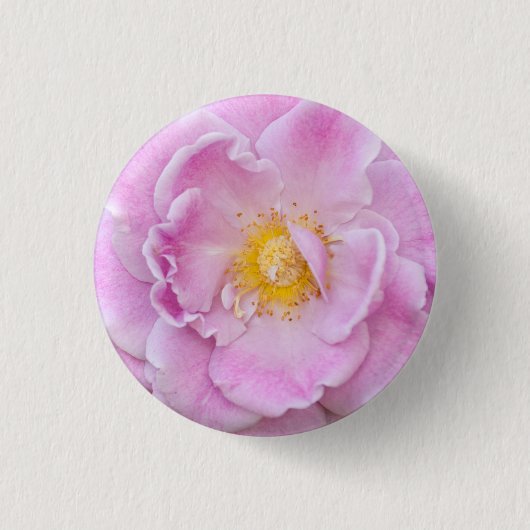 Briar Roos Ronde Button 3,2 Cm (Voorkant)