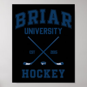 Briar U Hockey Buiten de Campus Graham 44 Twee Zij Poster