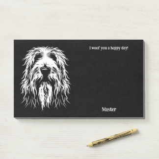 Briard Abstract Art Dog Naam Post-it® Notes