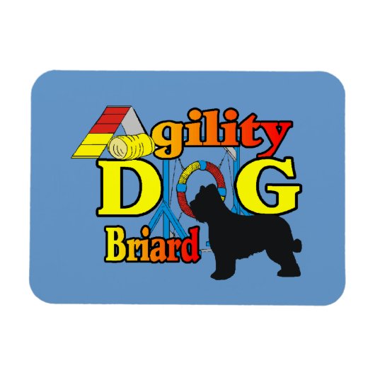 Briard Agility Magneet (Horizontaal)