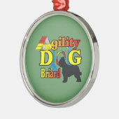 Briard Agility Metalen Ornament (Links)