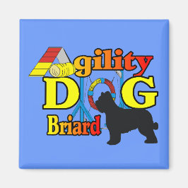 Briard Agility Shirten Gifts Magneet