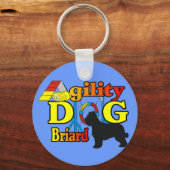 Briard Agility-shirts Geschenken Sleutelhanger (Voorkant)