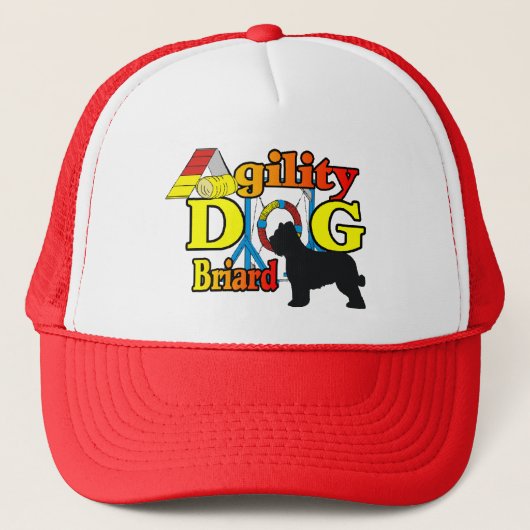 Briard Agility-shirts Geschenken Trucker Pet (Voorkant)